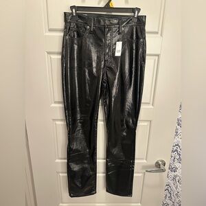 GAP Women’s Pants Faux Leather 4 Vintage Slim High Rise NWT